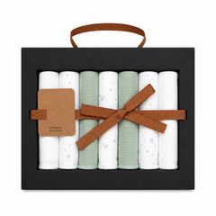 Pack 7 serviettes motifs coton unisexe