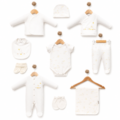 Coffret naissance Canards multiples 10 pcs unisexe coton