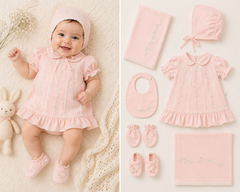 Pack naissance Robe été 6 pcs fleury Premium