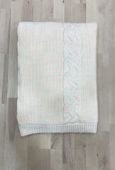 Couverture Triko welsoft épaisse molletonnée 85x95 cm – Saumon