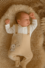 Grenouillère salopette nounours happy coton