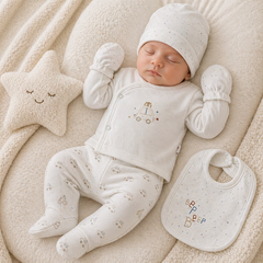 Pack naissance first car 5 pcs coton