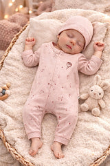 Grenouillère Ballons 1 bonnet coton bio