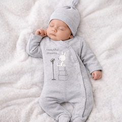 Grenouillère beautiful dreams 1 bonnet coton