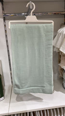 Couverture en tricot 80x90 cm - Vert Iceberg