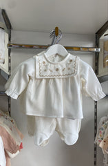 Pack naissance multi design sur col full white baby girl 5 pcs coton