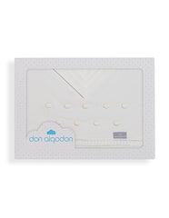 Interbaby - Parure de lit 60x120 Mod Zoe Bco/Beige 100% coton