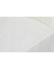 Interbaby - Parure de lit 60x120 Mod Zoe Bco/Beige 100% coton