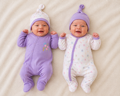 Pack de 2 grenouillères 2 bonnets matchy - Full girly