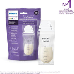 Sachets de conservation lait maternel 180 ML - 25 pcs- Philips Avent