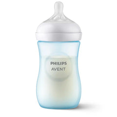 Avent - Biberon Natural Response BLEU 3.0 Tétine + 260ml - 3/6 mois