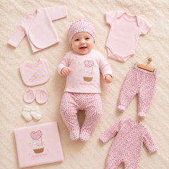 Coffret naissance My flying Duck 10 pcs coton