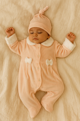 Grenouillère 2 nœuds centrés winter time velours