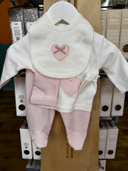 Pack naissance lapinette LOVE 5 pcs coton