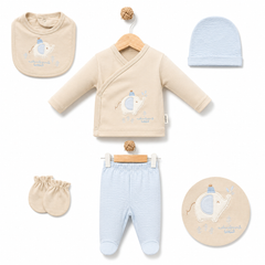 Pack naissance Super elephant 5 pcs coton