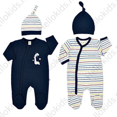 Pack de 2 grenouillères 2 bonnets Roaar