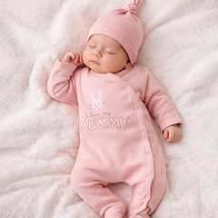 Grenouillère Love my mommy 1 bonnet coton