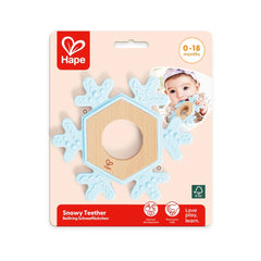 Hape - Anneau de dentition neigeux 0-18 mois