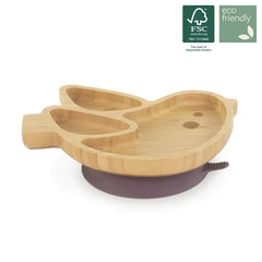 Assiette en Bois - Oiseau 6m+ Miniland