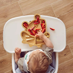 Assiette en Bois - Grenouille 6m+ Miniland