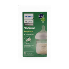 Biberon Natural Avent en verre 120ml 0-3 mois