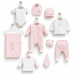 Coffret naissance Love Bunny 10 pcs coton