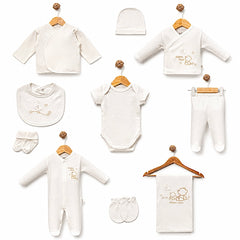 Coffret naissance Happy Moon 10 pcs unisexe coton