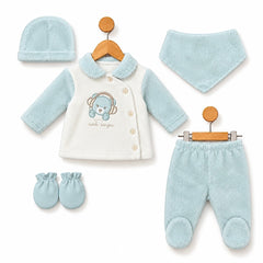 Pack naissance Rock singer 5 pcs Welsoft - Mint Beige