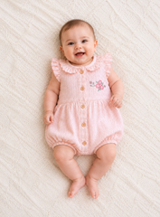 Barboteuse ROSE 1 pcs coton bio