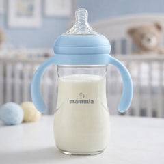 Mammia - Biberon natural feeling a poignée 240 ml - 3m+