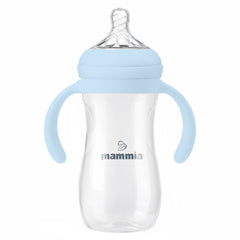 Mammia - Biberon natural feeling a poignée 330 ml - 6m+