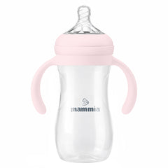 Mammia - Biberon natural feeling a poignée 330 ml - 6m+