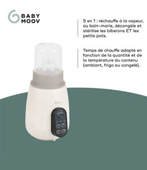 Babymoov - Chauffe-biberon nomade & stérilisateur - 5-en-1 - NutriSmart+