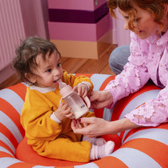 Bibs - Biberon en verre rond Sillicone 120 ml Slow flow - Blush 0m+