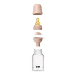 Bibs - Biberon rond Latex 150 ml slow flow PP sans BPA - Blush 0m+