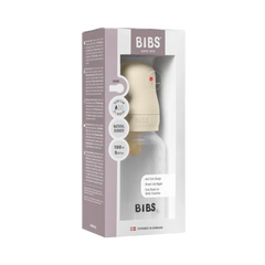 Bibs - Biberon rond Latex 150 ml slow flow PP sans BPA - Ivory 0m+