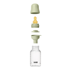 Bibs - Biberon rond Latex 150 ml slow flow PP sans BPA - Sage 0m+