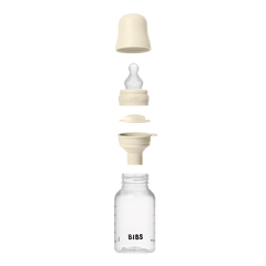 Bibs - Biberon rond Silicone 150 ml slow flow - Ivory 0m+