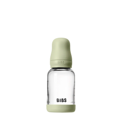 Bibs Biberons en verre rond Sillicone 120 ml Slow flow - Sage 0m+