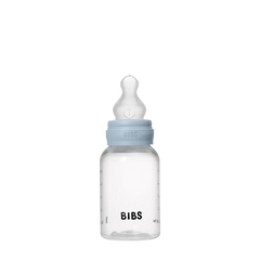 Bibs - Biberon rond Silicone 150 ml slow flow - Baby blue 0m+