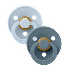 Bibs - Lot de 2 sucettes Anatomical Baby Blue Petrol