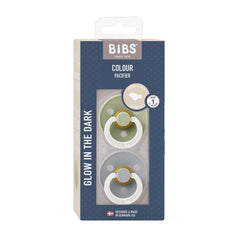 Bibs Lot de 2 sucettes Anatomical sage glow cloud glow