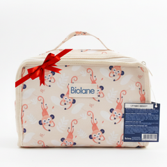 Biolane Valisette bebe (Gel lavant, lait corps, crème change + lingettes)