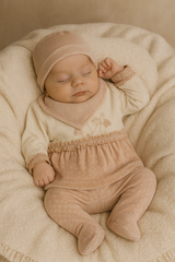 Pack naissance multi flowers velours 5 pcs