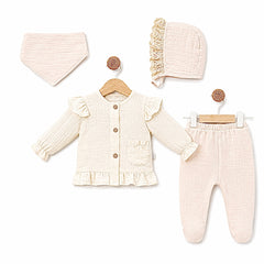Pack naissance super classy girl mousseline premium 4 pcs