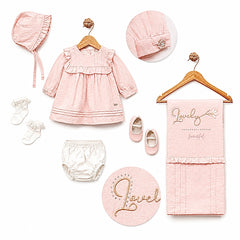 Pack naissance robe avec accessoires 6 pcs Premium