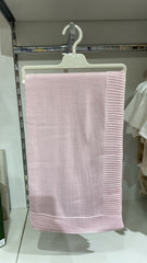 Couverture légère en tricot 80x90 cm - Rose