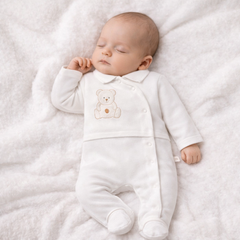 Grenouillère nounours Happy 1 pcs coton