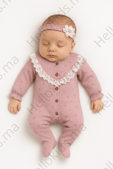 Grenouillère Natural 1 bandana coton