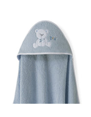 Interbaby - Coffret Cape de bain 1 bavoir 1mx1m Mod oso Lazo Petrol